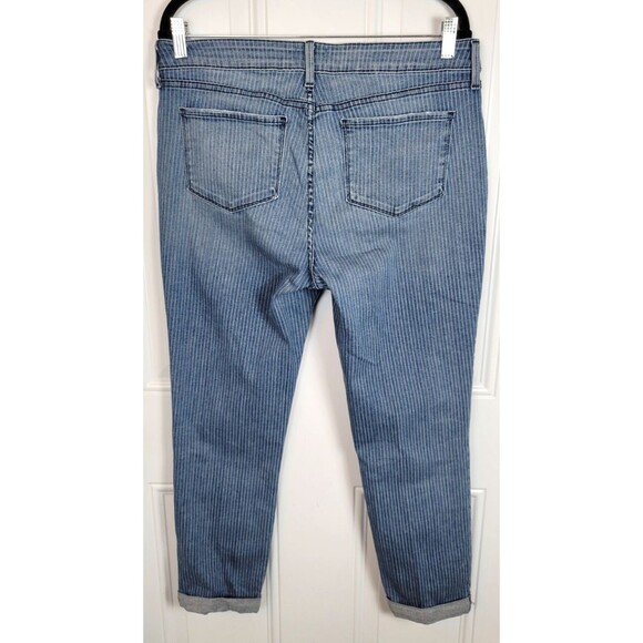 NYDJ Not Your Daughters Jeans Rachel Roll Cuff Ankle Jeans Size 12 Strip… - Picture 8 of 8
